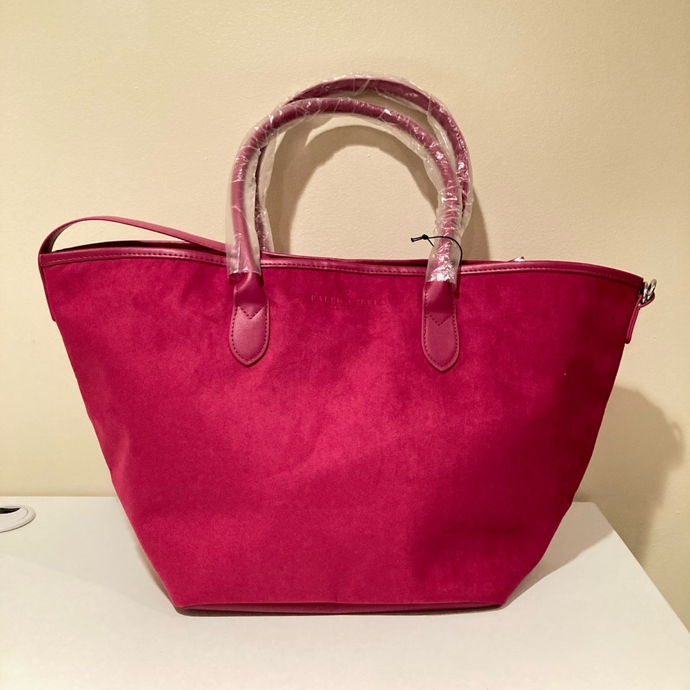 Beautiful Ralph Lauren Large Red Tote Romantic Collection - Picture 5 of 8